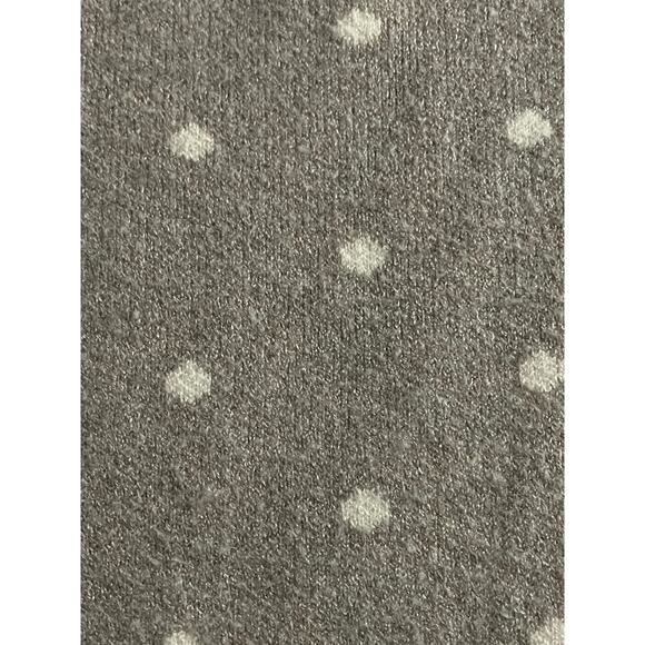 Cynthia Rowley Gray Polka Dot Chenille Top Medium - Picture 9 of 10